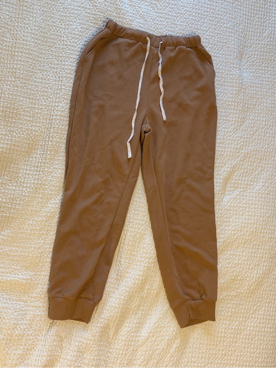 SHEIN Pants - SHEIN Women’s Tan Brown Drawstring Jogger Sweatpants